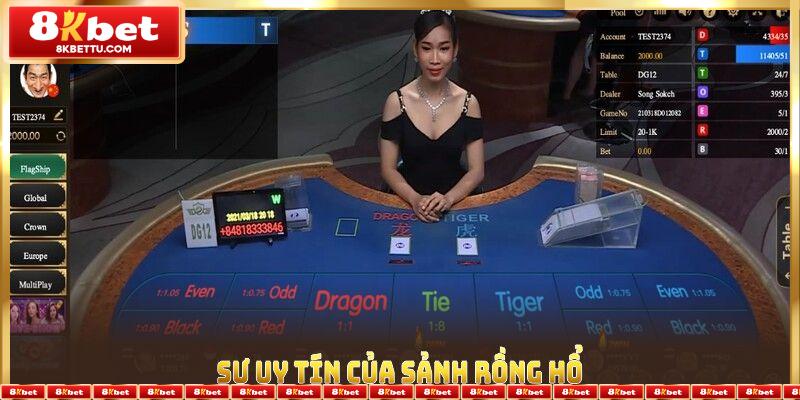Sự uy tín của sảnh Rồng Hổ 8KBET trong quá trình phát triển